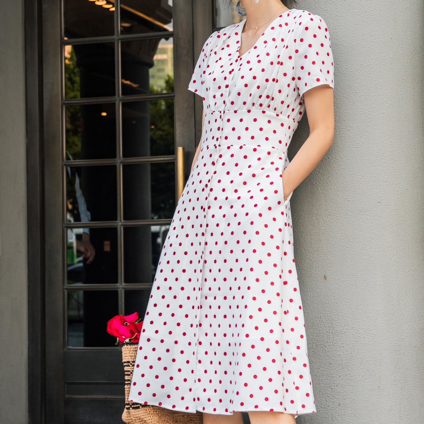Women's French Vintage Summer Chiffon Dress