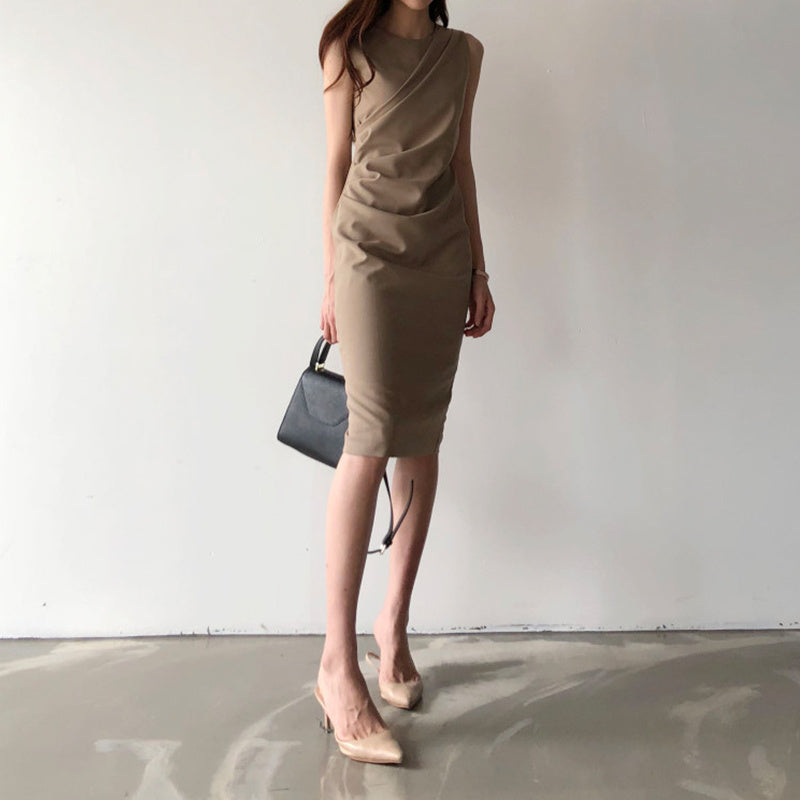 Women's Slim Fit Wrap Hip Dress