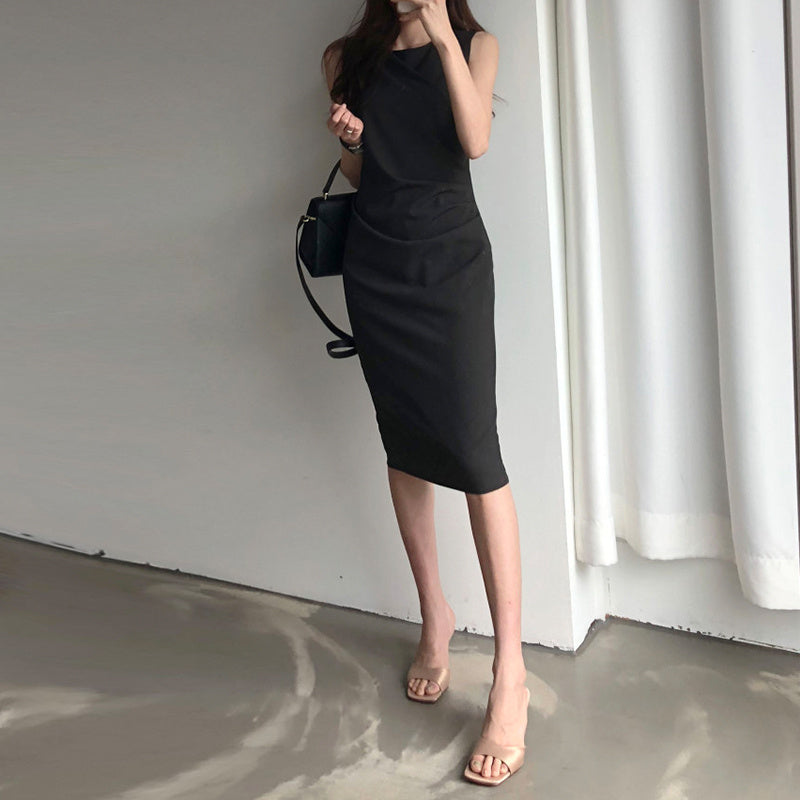 Women's Slim Fit Wrap Hip Dress