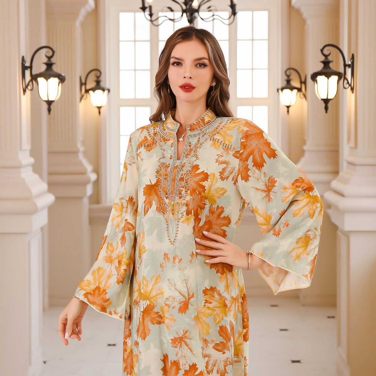 Women's Printed Summer Gown Dress