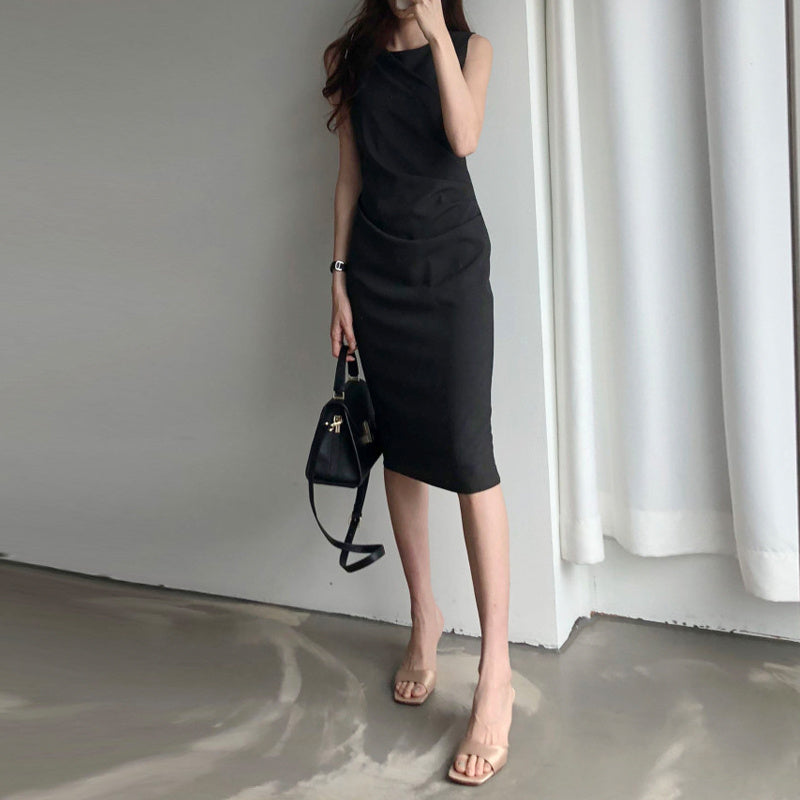 Women's Slim Fit Wrap Hip Dress