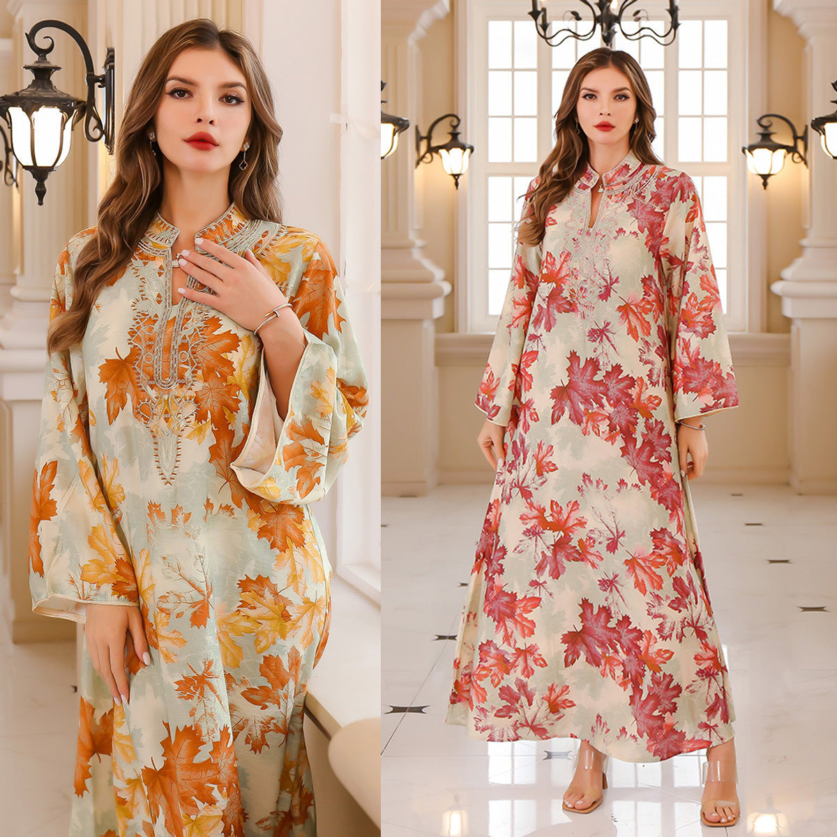 Women's Printed Summer Gown Dress