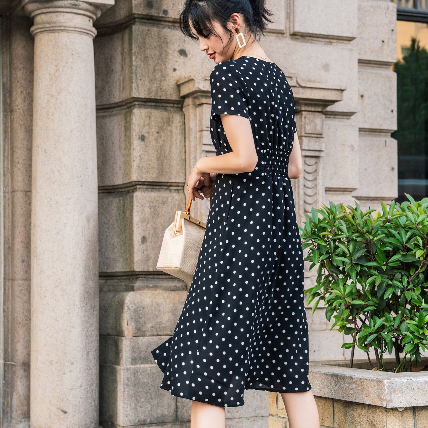 Women's French Vintage Summer Chiffon Dress