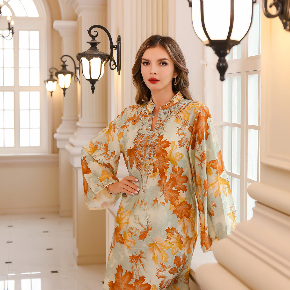 Women's Printed Summer Gown Dress