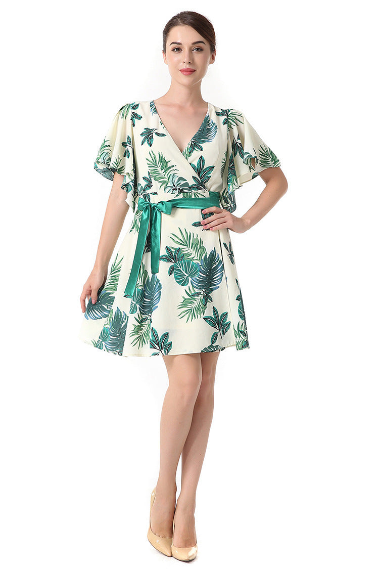 Women's Casual Holiday Wrap Dress