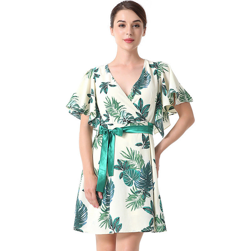 Women's Casual Holiday Wrap Dress
