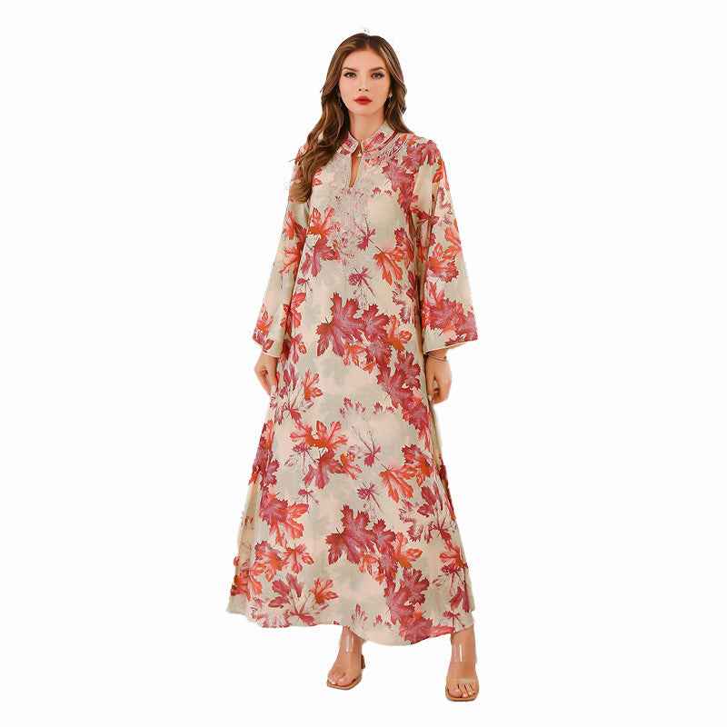 Women's Printed Summer Gown Dress