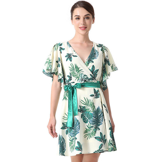 Women's Casual Holiday Wrap Dress