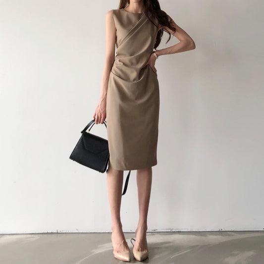 Women's Slim Fit Wrap Hip Dress
