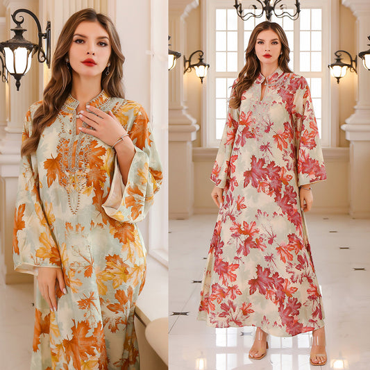 Women's Printed Summer Gown Dress